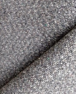 Wełna szara tweed